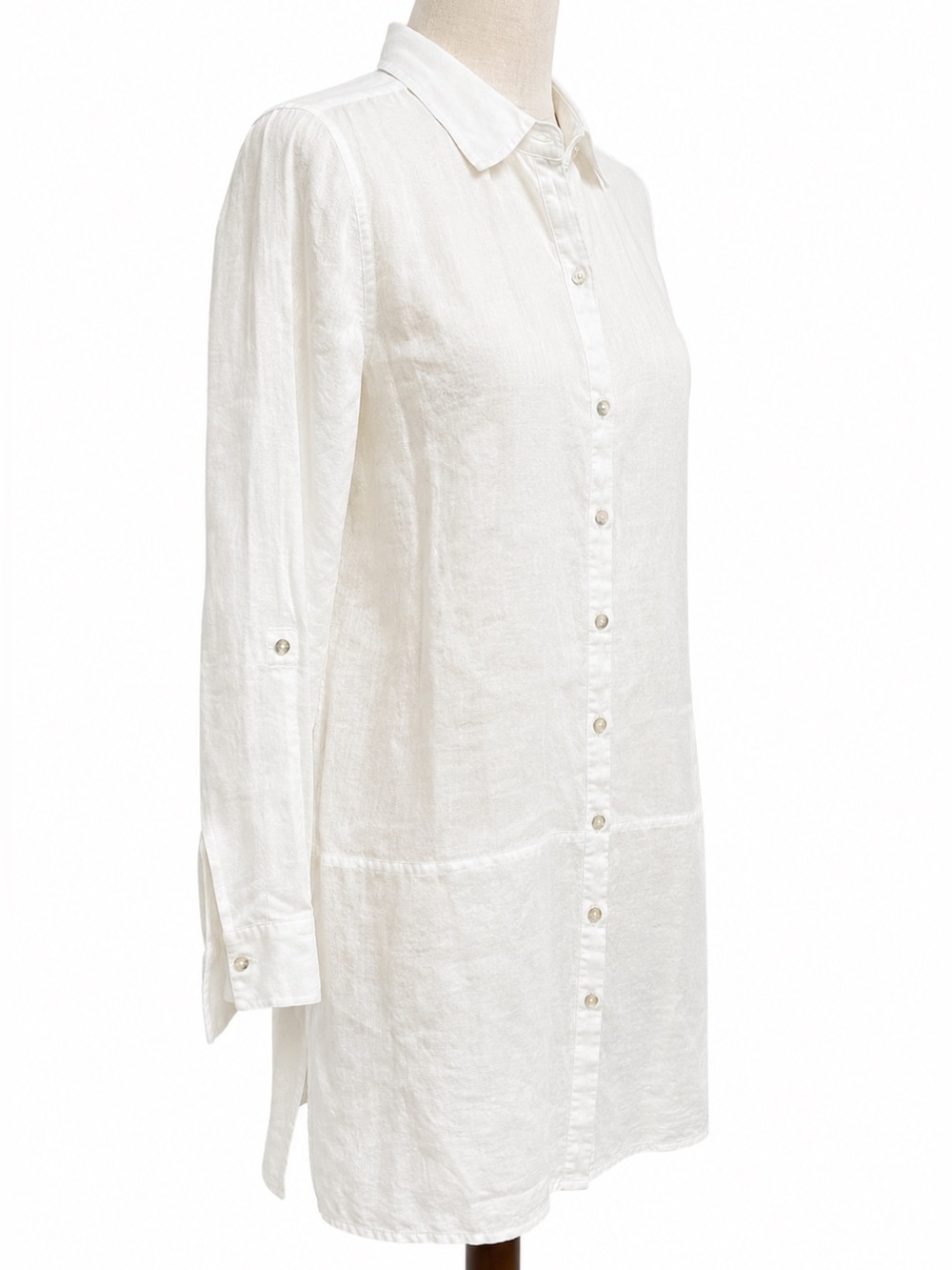 💥 Tahari 100% Linen Collared Tunic. - Picture 2 of 8